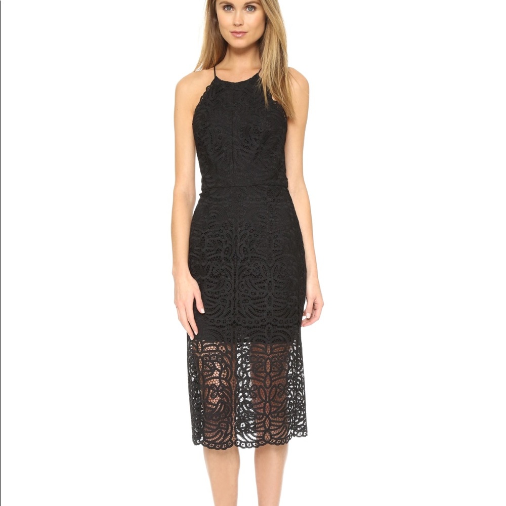 Cynthia Rowley Lace Back Halter Dress